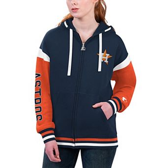 Women's Starter Navy Houston Astros Homestretch Full-Zip Hoodie