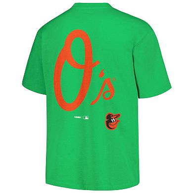 Men's PLEASURES Green Baltimore Orioles Ballpark T-Shirt