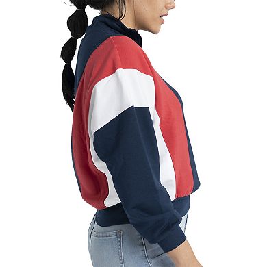 Women's Lusso Navy Boston Red Sox Malia Quarter-Zip Sweatshirt