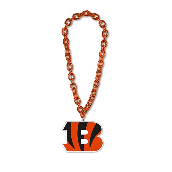 True Fans Cincinnati Bengals 1/10 CT. T.W. Diamond Logo Necklace in  Sterling Silver