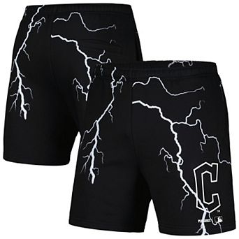 Men's PLEASURES Black Cleveland Guardians Lightning Shorts