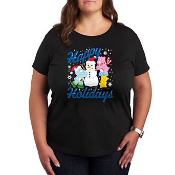 Plus Care Bears Happy Holidays Graphic Tee
