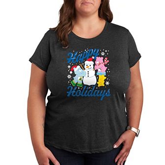 Plus Care Bears Happy Holidays Graphic Tee