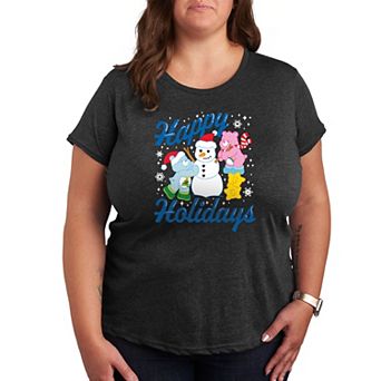 Plus Care Bears Happy Holidays Graphic Tee
