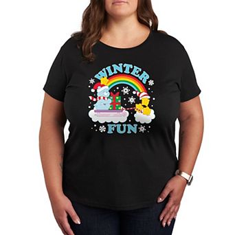 Plus Care Bears Winter Fun Graphic Tee