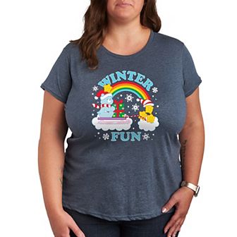 Plus Care Bears Winter Fun Graphic Tee