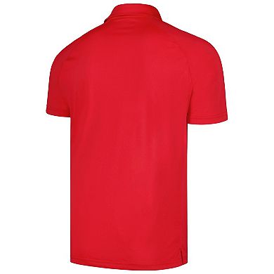 Men's Levelwear Red Washington Nationals Sector Batter Up Raglan Polo
