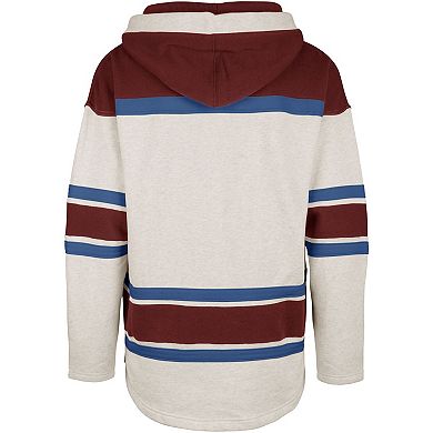 Men's '47 Oatmeal Colorado Avalanche Rockaway Lacer Pullover Hoodie