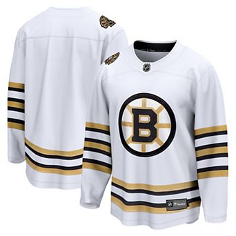 Men's Fanatics Branded White Boston Bruins 100th Anniversary Premier Breakaway Jersey