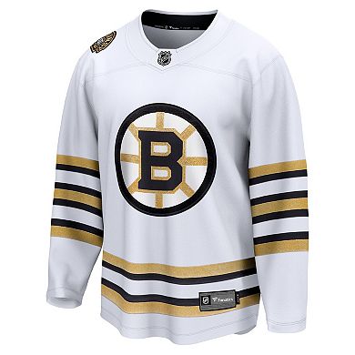 Men's Fanatics Branded  White Boston Bruins 100th Anniversary Premier Breakaway Jersey