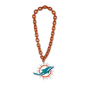 WinCraft Miami Dolphins Big Chain Logo Necklace