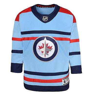 Youth Light Blue Winnipeg Jets Anniversary Premier Jersey