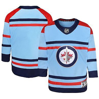 Youth Light Blue Winnipeg Jets Anniversary Premier Jersey