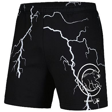 Men's PLEASURES Black Chicago Cubs Lightning Shorts