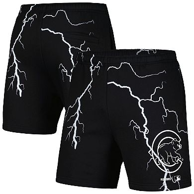 Men's PLEASURES Black Chicago Cubs Lightning Shorts