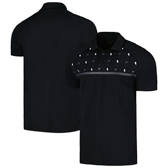 Men's Levelwear Black Chicago White Sox Sector Batter Up Raglan Polo