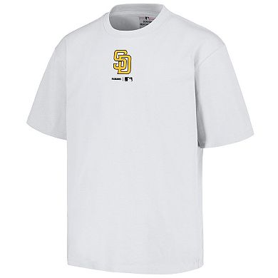 Men's PLEASURES  White San Diego Padres Mascot T-Shirt