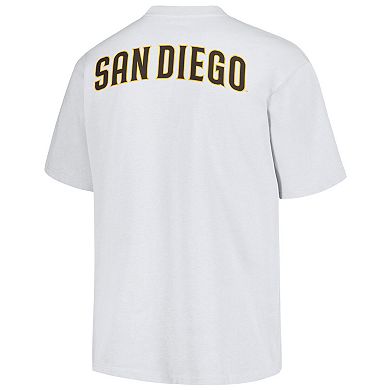Men's PLEASURES  White San Diego Padres Mascot T-Shirt