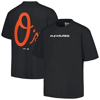 Men's PLEASURES Black Baltimore Orioles Ballpark T-Shirt