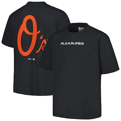 Men's PLEASURES Black Baltimore Orioles Ballpark T-Shirt