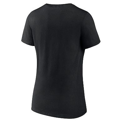 Women's Fanatics Branded  Black Seattle Sounders FC  Primary Logo V-Neck T-Shirt
