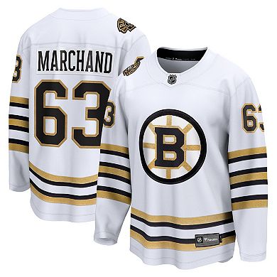 Men's Fanatics Branded Brad Marchand White Boston Bruins 100th ...