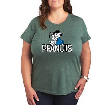 Plus Peanuts Snoopy And Lucy Logo Graphic Tee