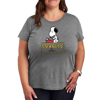 Plus Peanuts Snoopy Typing Logo Graphic Tee
