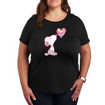 Plus Peanuts Pastel Rainbow Heart Graphic Tee