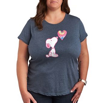 Plus Peanuts Pastel Rainbow Heart Graphic Tee