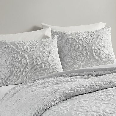 Madison Park Maeve 3-Piece Tufted Woven Medallion Comforter Set