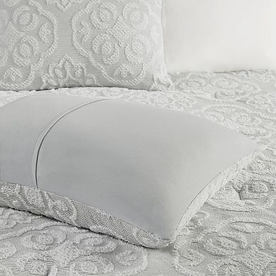 Madison Park Maeve 3-Piece Tufted Woven Medallion Comforter Set