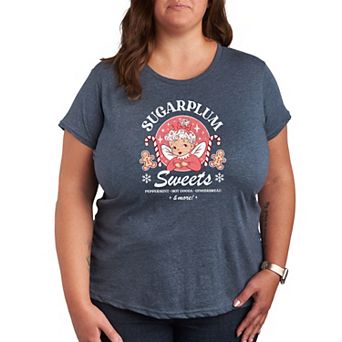 Plus Size Sugarplum Sweets Holiday Graphic Tee