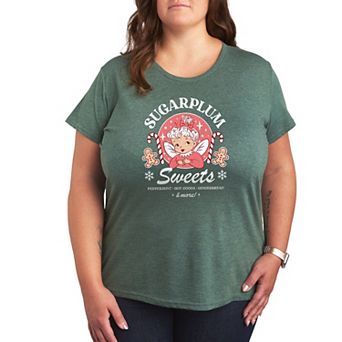 Plus Size Sugarplum Sweets Holiday Graphic Tee