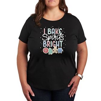 Plus Size I Bake Spirits Bright Graphic Tee
