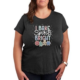 Plus Size I Bake Spirits Bright Graphic Tee