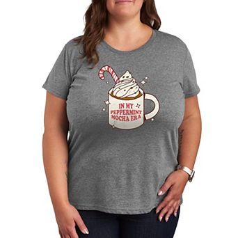 Plus Size Peppermint Mocha Era Graphic Tee