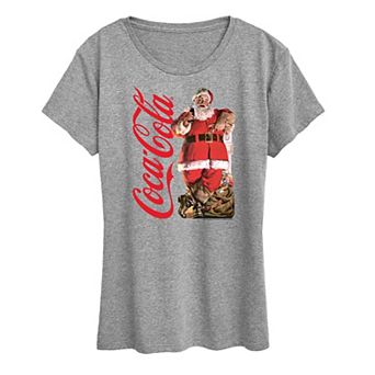 Plus Size Coca Cola Vintage Santa Graphic Tee