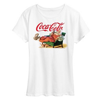 Plus Size Coca Cola Santa Coke Graphic Tee