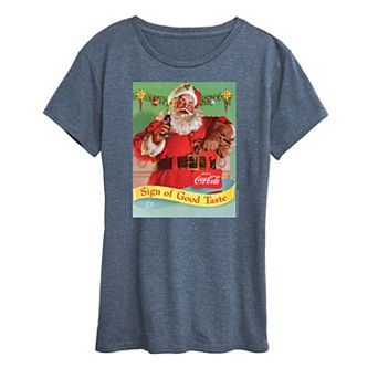 Plus Size Coca Cola Sip Of Good Taste Graphic Tee