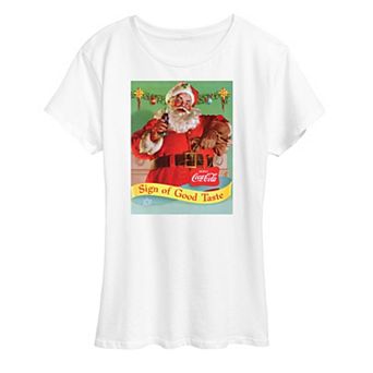 Plus Size Coca Cola Sip Of Good Taste Graphic Tee