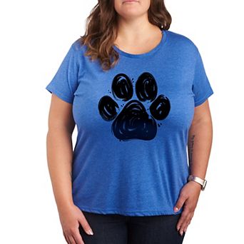 Plus Brushstroke Paw Print Graphic Tee