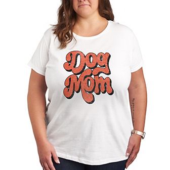 Plus Dog Mom Retro Graphic Tee