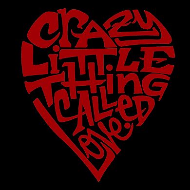 Crazy Little Thing Called Love - Women's Word Art V-Neck T-Shirt