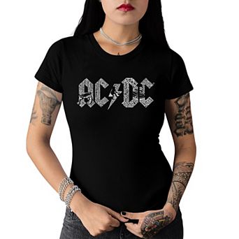 ACDC - Women's Word Art T-Shirt