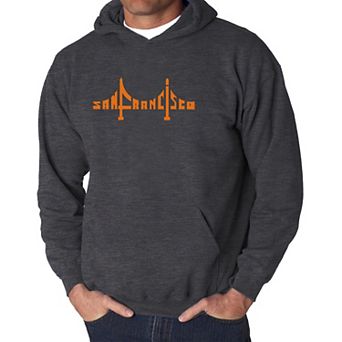 San Francisco Bridge - Men's Word Art Hooded Sweatshirt