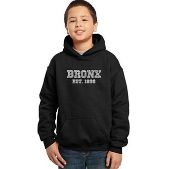 Popular Neighborhoods In Bronx, Ny - Boy's Word Art Hooded Sweatshirt