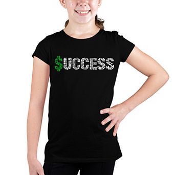 Success - Girl's Word Art T-shirt