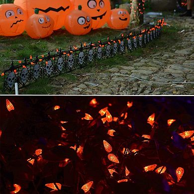 Twinkle Star C6 50 Led 17ft X - Mas String Lights, 8 Modes, Indoor/outdoor - Orange