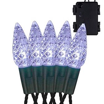 Twinkle Star C6 50 Led 17ft X - Mas String Lights, 8 Modes, Indoor/outdoor - Orange